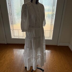 LoveShackFancy x Target Collab Phoebe Women's Dress White 4 Boho Fairy Wedding